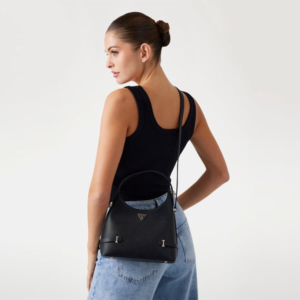 Guess - Rosalba Black Mini Hobo Bag - HWZG9657010 - BLACK