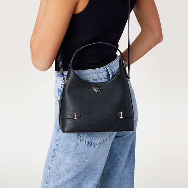 Guess - Rosalba Black Mini Hobo Bag - HWZG9657010 - BLACK