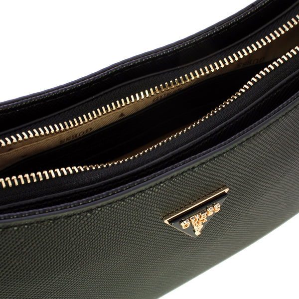 Guess - Noelle II Black Shoulder Bag in saffiano - HWZG9672180 - BLACK