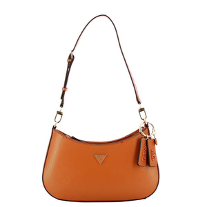 Guess - Noelle II Light Cognac Shoulder Bag in saffiano - HWZG9672180 - LIGHT/COGNAC