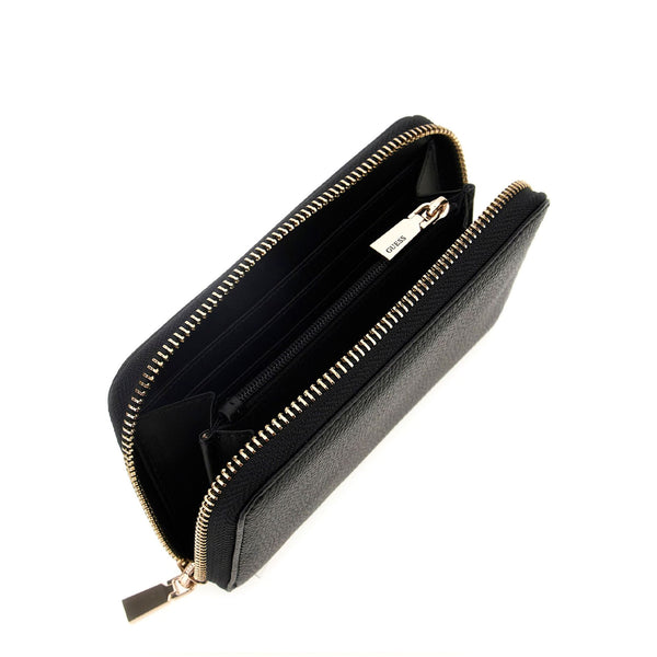 Guess - Laurel II Zip Around Black Medium Wallet - SWBG7459140 - BLACK