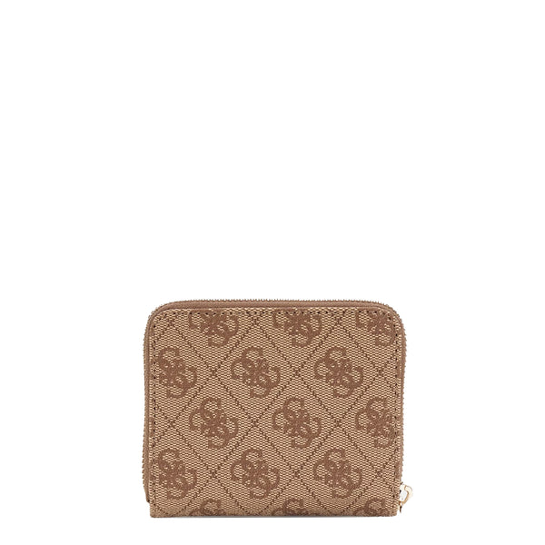 Guess - Laurel II Zip Around Latte Logo Small Wallet - SWSG7459137 - LATTE/LOGO