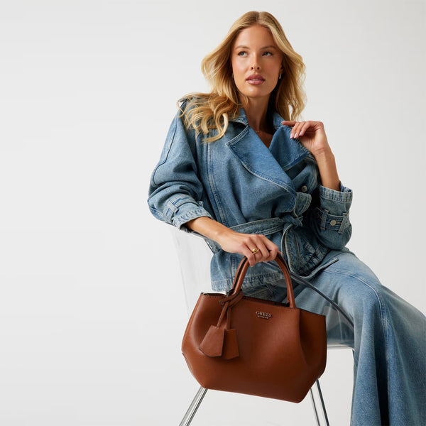 Guess - Amorette Cognac Handbag - HWBG7898060 - COGNAC