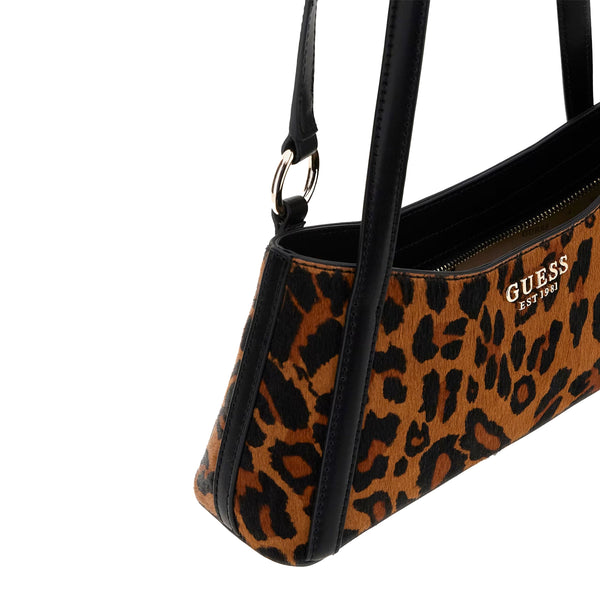 Guess - Borsa a spalla Domitilla Leopard - HWLO7529180 - LEOPARD