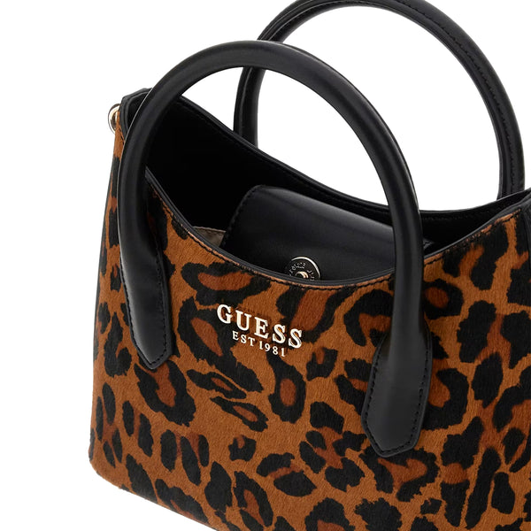 Guess - Mini borsa a mano Domitilla Leopard - HWLO7529760 - LEOPARD