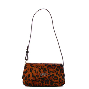 Guess - Borsa a spalla Domitilla Leopard - HWLO7529780 - LEOPARD