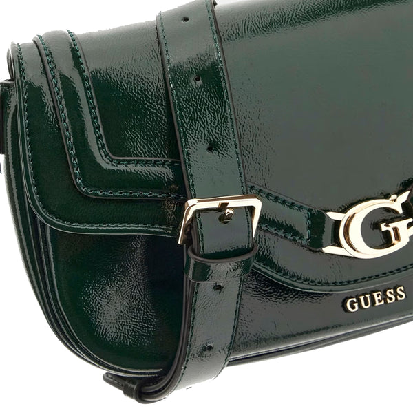 Guess - Borsa a spalla Dea vernice Forest - HWTG7993200 - FOREST
