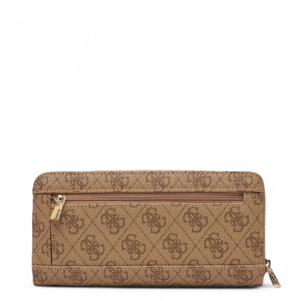 Guess - Brenton Zip Around Latte Logo Wallet - SWLG9648146 - LATTE/LOGO