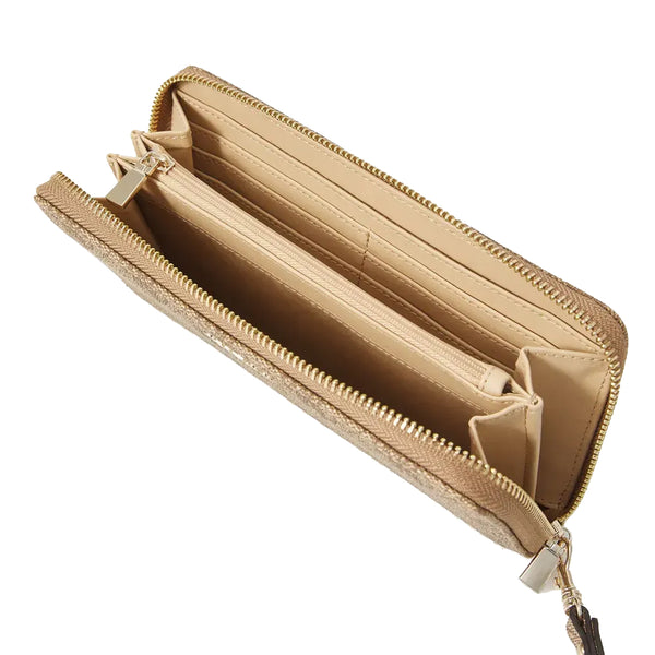 Guess - Brenton Zip Around Latte Logo Wallet - SWLG9648146 - LATTE/LOGO