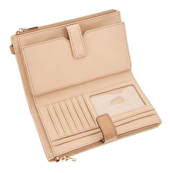 Guess - Valla Beige Medium Wallet - SWQG8122157 - BEIGE