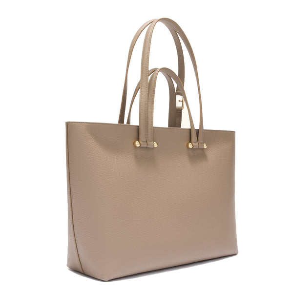 Furla - Duetto L Stucco Gray Shoulder Bag - WB01453HSF000 - STUCCO/GRAY