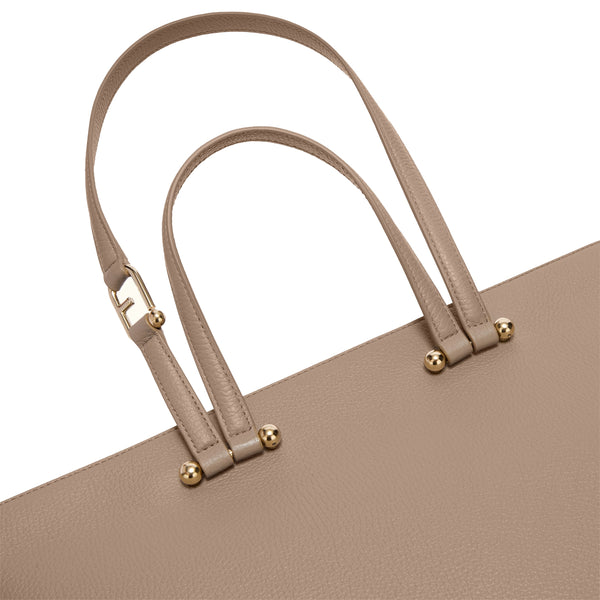 Furla - Duetto L Stucco Gray Shoulder Bag - WB01453HSF000 - STUCCO/GRAY