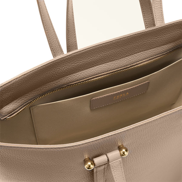 Furla - Duetto L Stucco Gray Shoulder Bag - WB01453HSF000 - STUCCO/GRAY