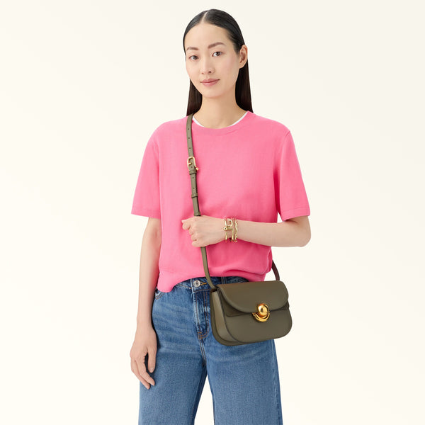 Furla - Sfera Round Sage Mini Flap Purse - WB01737BX0428 - SAGE