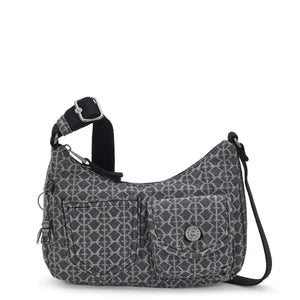 Kipling - Tracolla Kenda Grey Denim Jacquard - KPKI8097 - GREY/DENIM/JQ