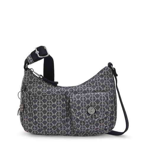 Kipling - Tracolla Kenda Grey Denim Jacquard - KPKI8097 - GREY/DENIM/JQ