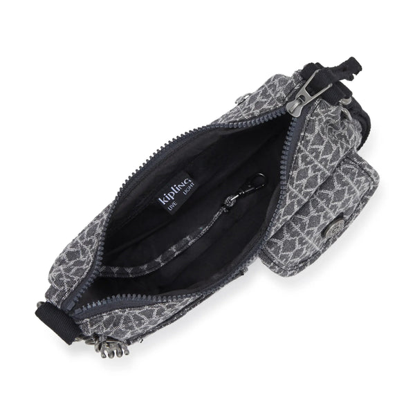 Kipling - Tracolla Kenda Grey Denim Jacquard - KPKI8097 - GREY/DENIM/JQ