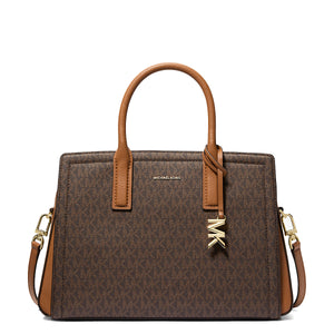 Michael Kors - Laila Media Brown Acorn Handbag - 30R5G9IS6B - BRN/ACORN