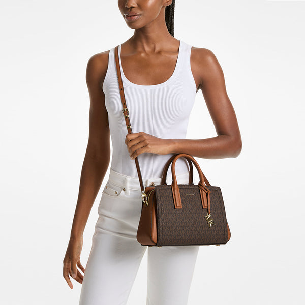 Michael Kors - Laila Small Brown Acorn Handbag - 30S5G9IS1B - BRN/ACORN