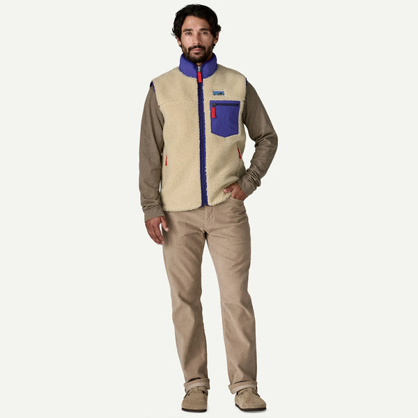Patagonia - Gilet in pile Classic Retro-X® Fleece Vest Dark Natural - 23049 - DARK/NATURAL