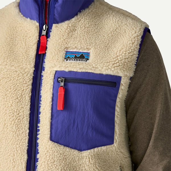 Patagonia - Gilet in pile Classic Retro-X® Fleece Vest Dark Natural - 23049 - DARK/NATURAL