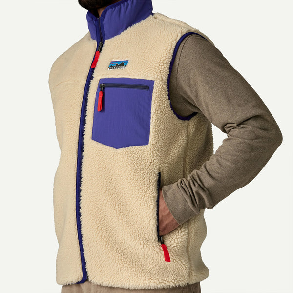 Patagonia - Gilet in pile Classic Retro-X® Fleece Vest Dark Natural - 23049 - DARK/NATURAL