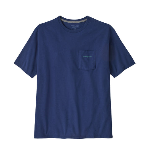Patagonia - T-Shirt Boardshirt Logo Pocket Responsibili-Tee® Clement Blue - 37655 - CLEMENT/BLUE