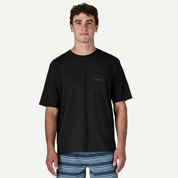 Patagonia - T-Shirt Boardshirt Logo Pocket Responsibili-Tee® Clement Blue - 37655 - CLEMENT/BLUE