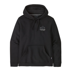 Patagonia - Felpa con cappuccio Chouinard® Crest Uprisal Black - 39700 - BLACK