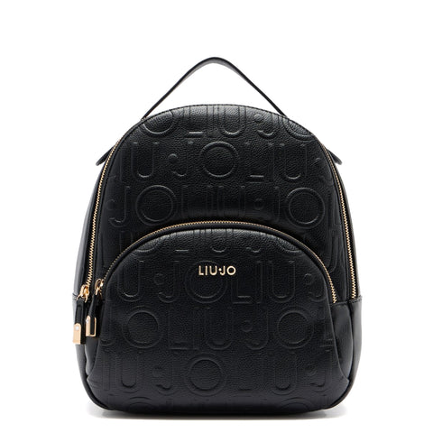 Liu Jo - Zaino Medio logo embossed Black - AF5157E0538 - BLACK