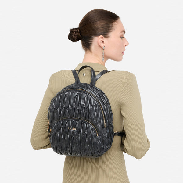 Liu Jo - Zaino Medio matelass�� Black - AF5016E0457 - BLACK