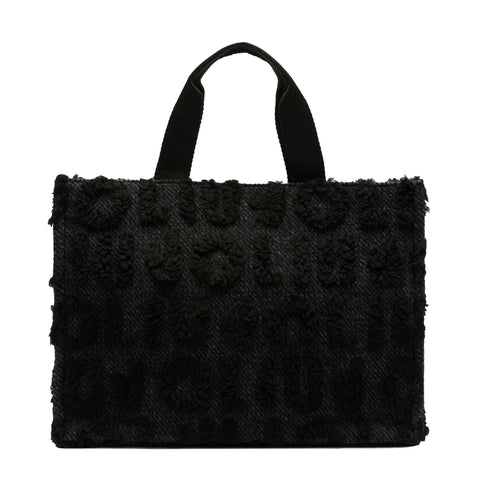 Liu Jo - Large wool blend Shopping Bag Black - 2F5027T0300 - BLACK