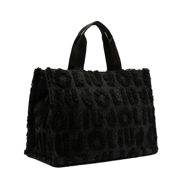 Liu Jo - Large wool blend Shopping Bag Black - 2F5027T0300 - BLACK