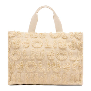 Liu Jo - Large wool blend Shopping Bag Oat Milk - 2F5027T0300 - OAT/MILK