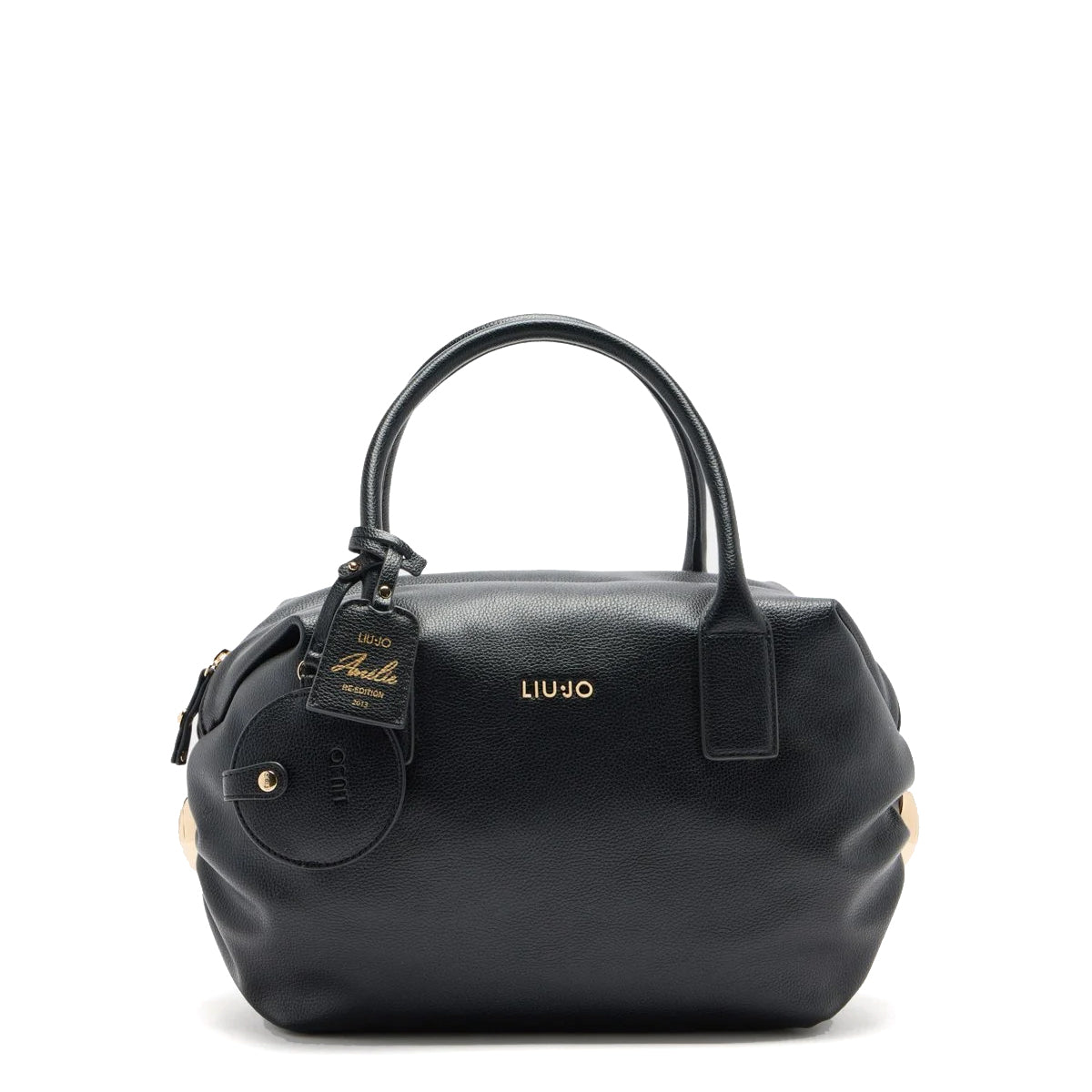 Liu Jo - Borsa a mano Amelie con charm Black - AF5027E0058 - BLACK