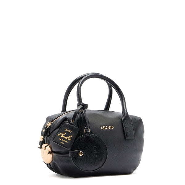 Liu Jo - Borsa a mano Piccola Amelie con charm Black - AF5028E0058 - BLACK