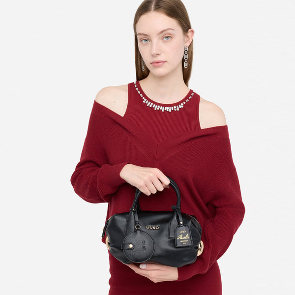 Liu Jo - Borsa a mano Piccola Amelie con charm Black - AF5028E0058 - BLACK
