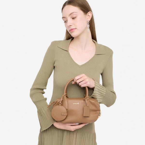 Liu Jo - Borsa a mano Piccola Amelie con charm Suede - AF5028E0058 - SUEDE