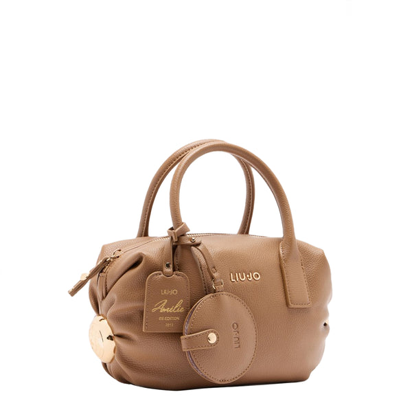 Liu Jo - Borsa a mano Piccola Amelie con charm Suede - AF5028E0058 - SUEDE