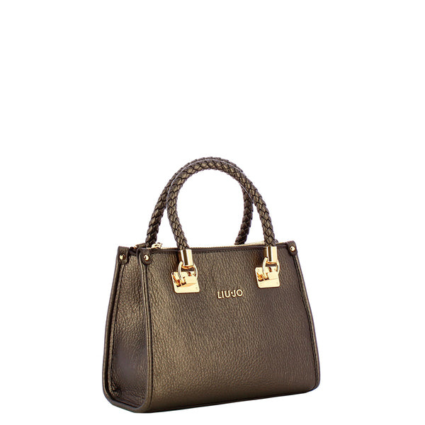 Liu Jo - Manh Small Moro Light Metal Handbag - AF5163E0027 - MORO/LIGHT/METAL