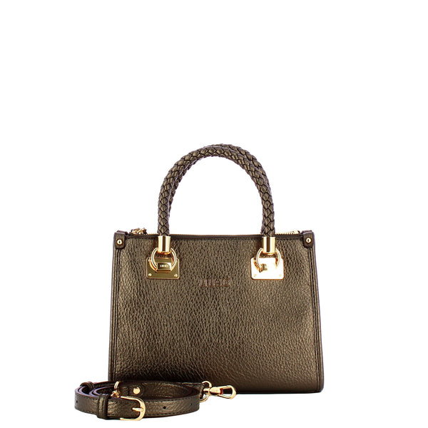 Liu Jo - Manh Small Moro Light Metal Handbag - AF5163E0027 - MORO/LIGHT/METAL