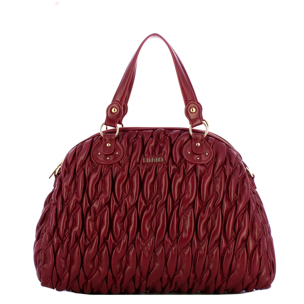 Liu Jo - Aide Red WIne Large Bowling Bag - AF5017E0457 - RED/WINE