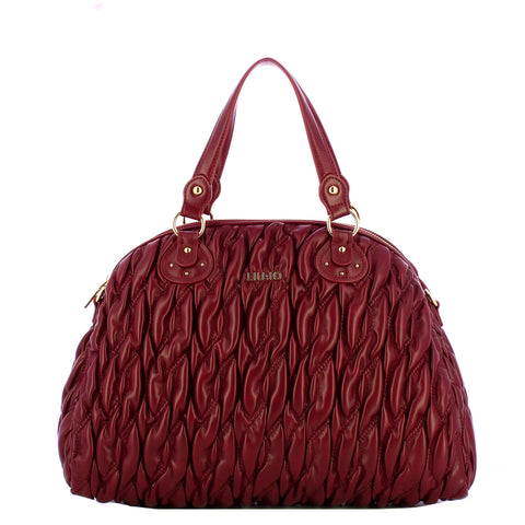 Liu Jo - Aide Red WIne Large Bowling Bag - AF5017E0457 - RED/WINE