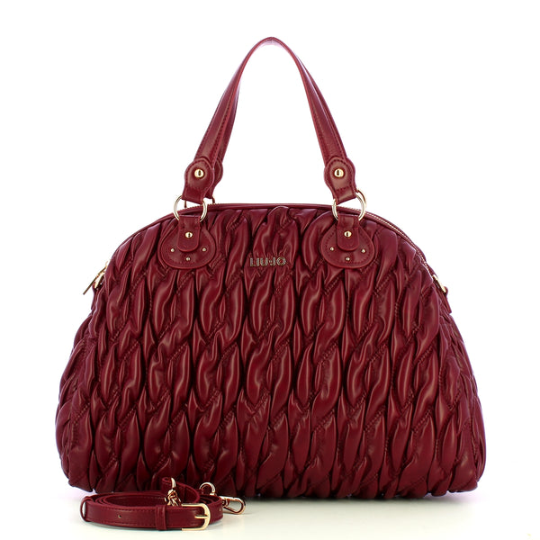 Liu Jo - Aide Red WIne Large Bowling Bag - AF5017E0457 - RED/WINE