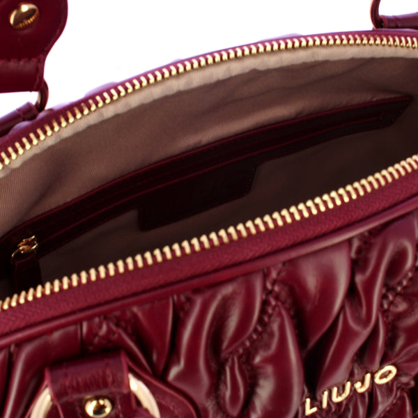 Liu Jo - Aide Red WIne Large Bowling Bag - AF5017E0457 - RED/WINE