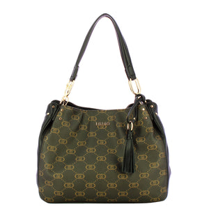 Liu Jo - Borsa a spalla Monogram Black - AF5113E0053 - BLACK