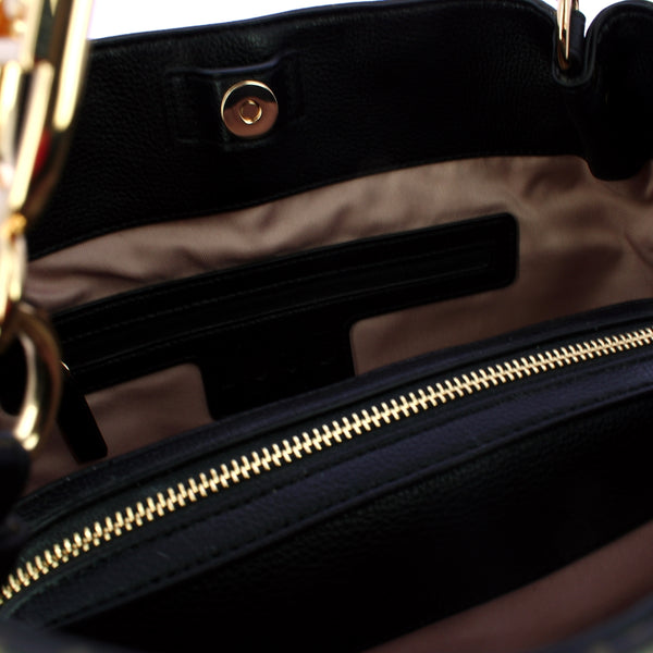 Liu Jo - Borsa a spalla Monogram Black - AF5113E0053 - BLACK