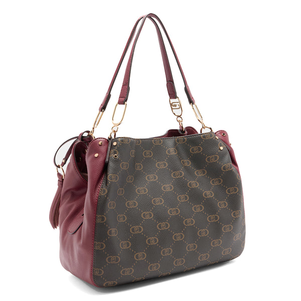 Liu Jo - Borsa a spalla Monogram Red Wine - AF5113E0053 - RED/WINE