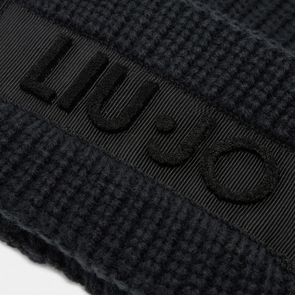 Liu Jo - Beanie with logo Black - 2F5057M0300 - BLACK
