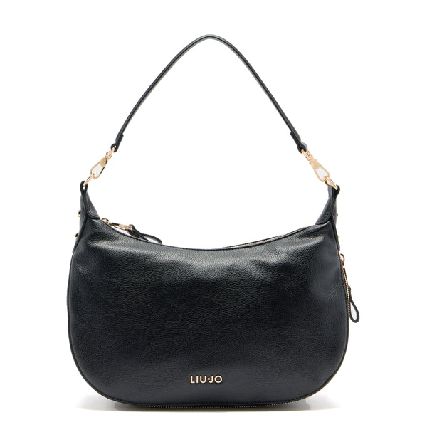 Liu Jo - Hobo Bag Media Espandibile Black - AF5133E0058 - BLACK